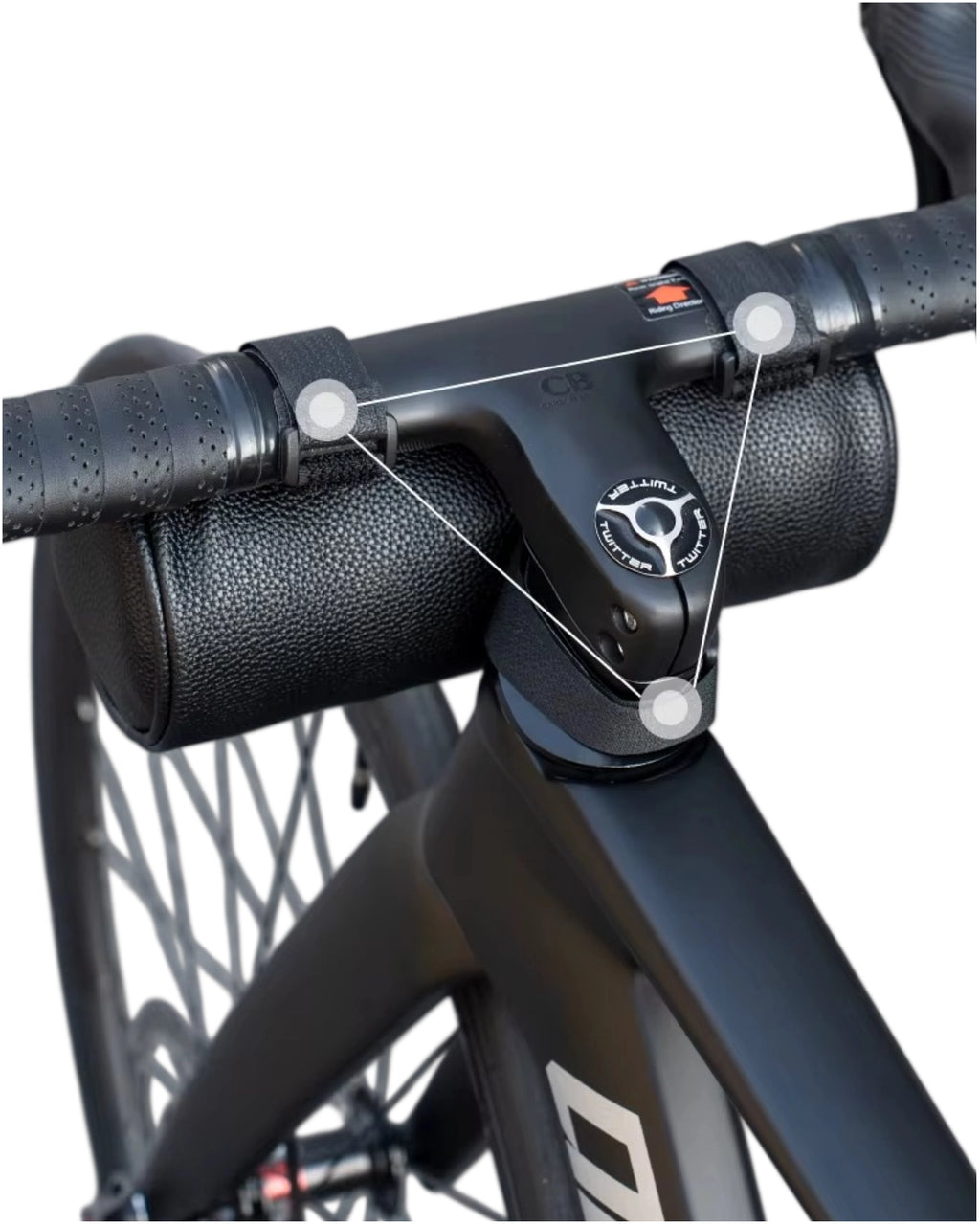 Sacoche guidon cylindrique vélo - 2 L - FOLCE