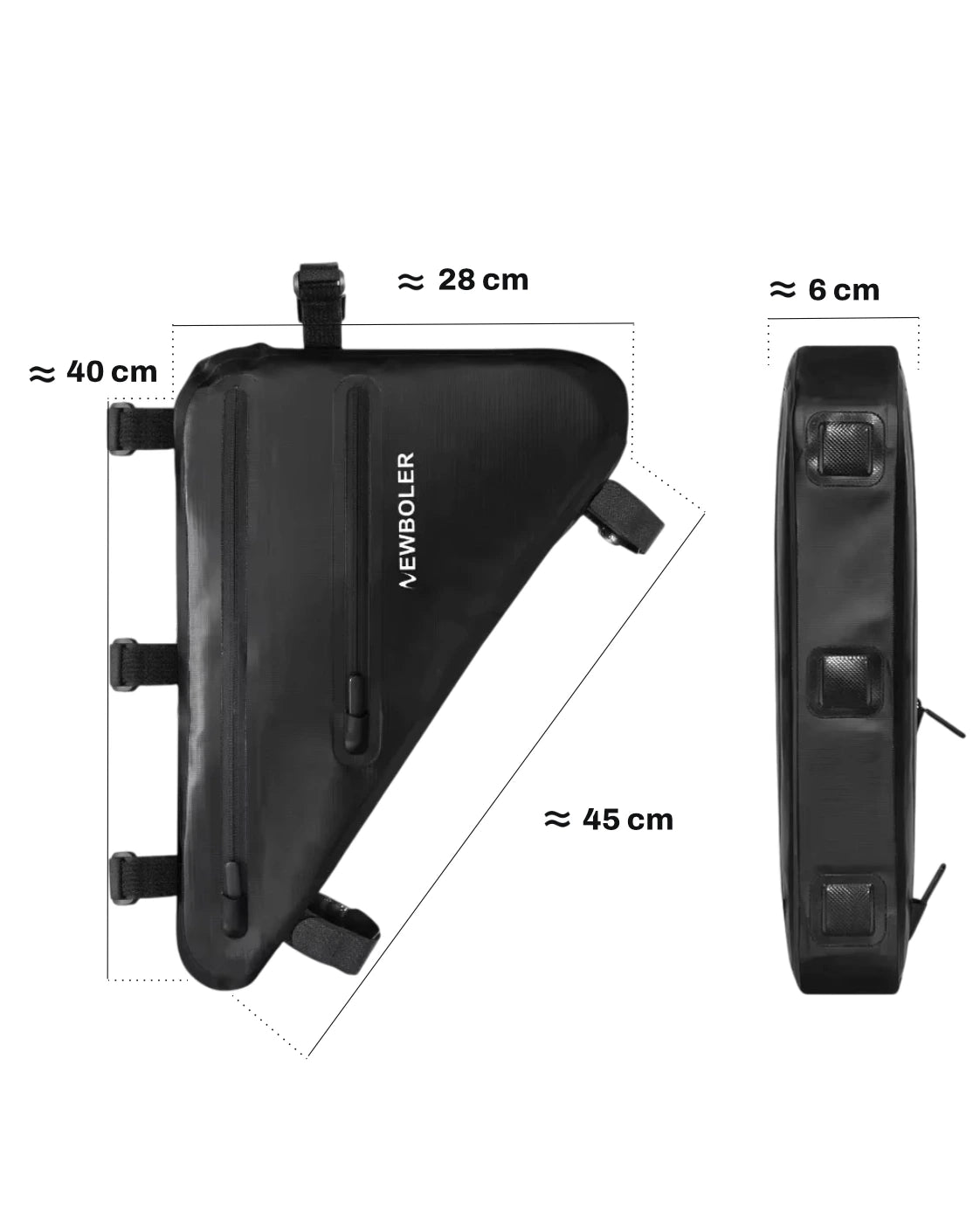 Sacoche de cadre pour vélo - 3 L- HOIST