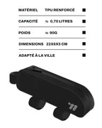 Sacoche de cadre de vélo - top - 0,7 L - PLINTH