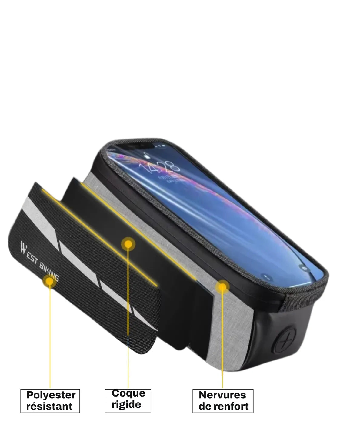Support téléphone vélo - 1,5 L - LENS