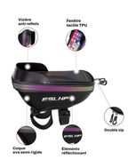 Sacoche cadre vélo écran téléphone - 1,4 L - REFLECT