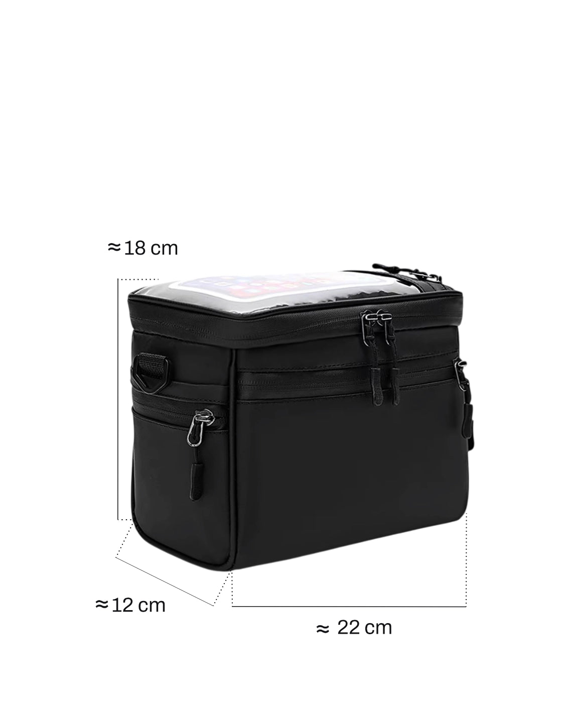 Sacoche de guidon pour vélo - 5 L - LADE