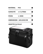 Sacoche de guidon pour vélo - 5 L - LADE