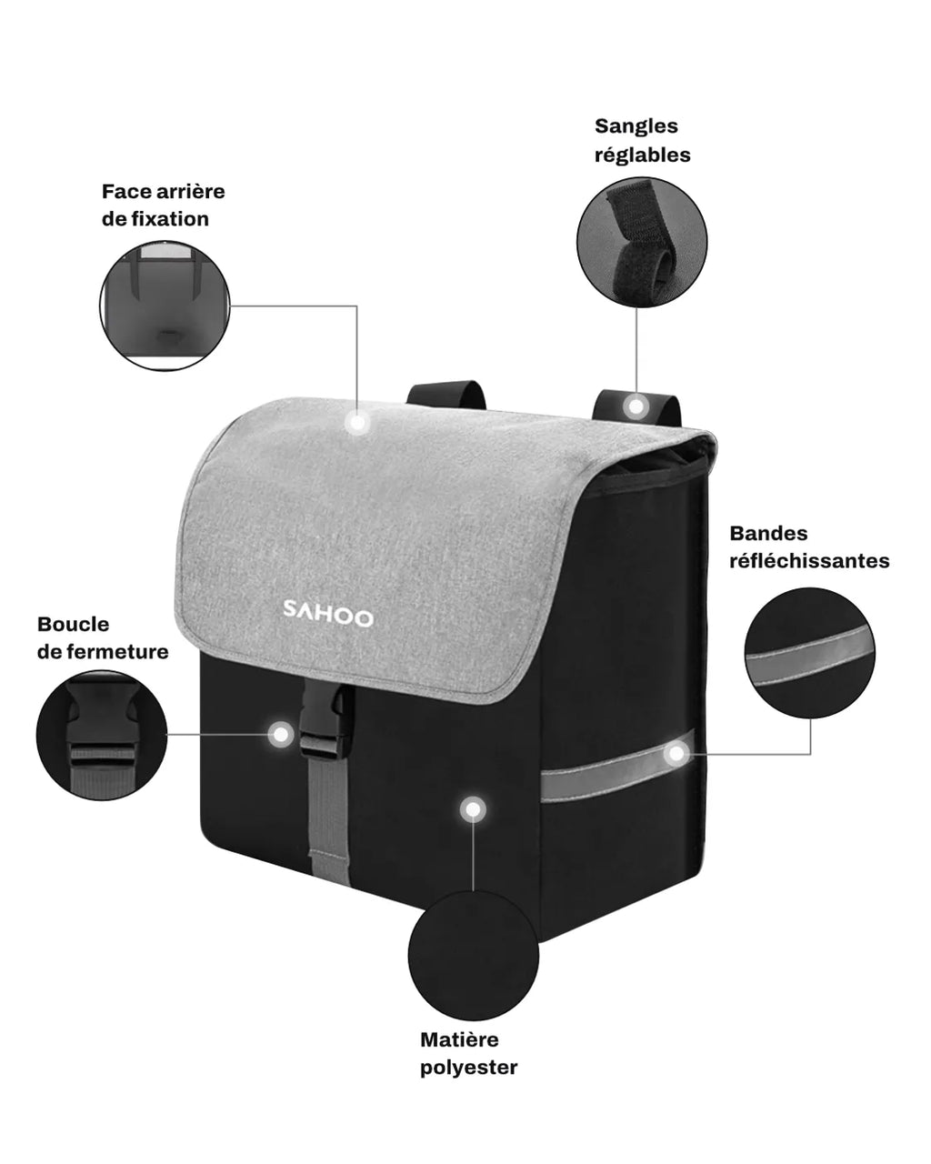 Sacoche pour porte-bagages vélo - 40 L - FERRY