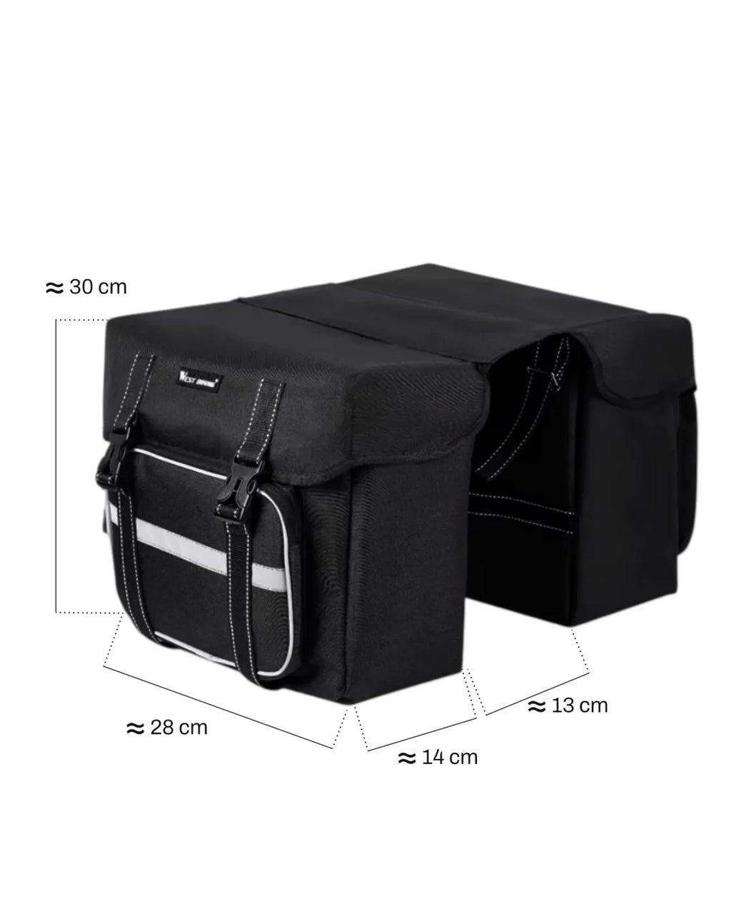 Sacoche de porte-bagages vélo - 25 L - HOARD