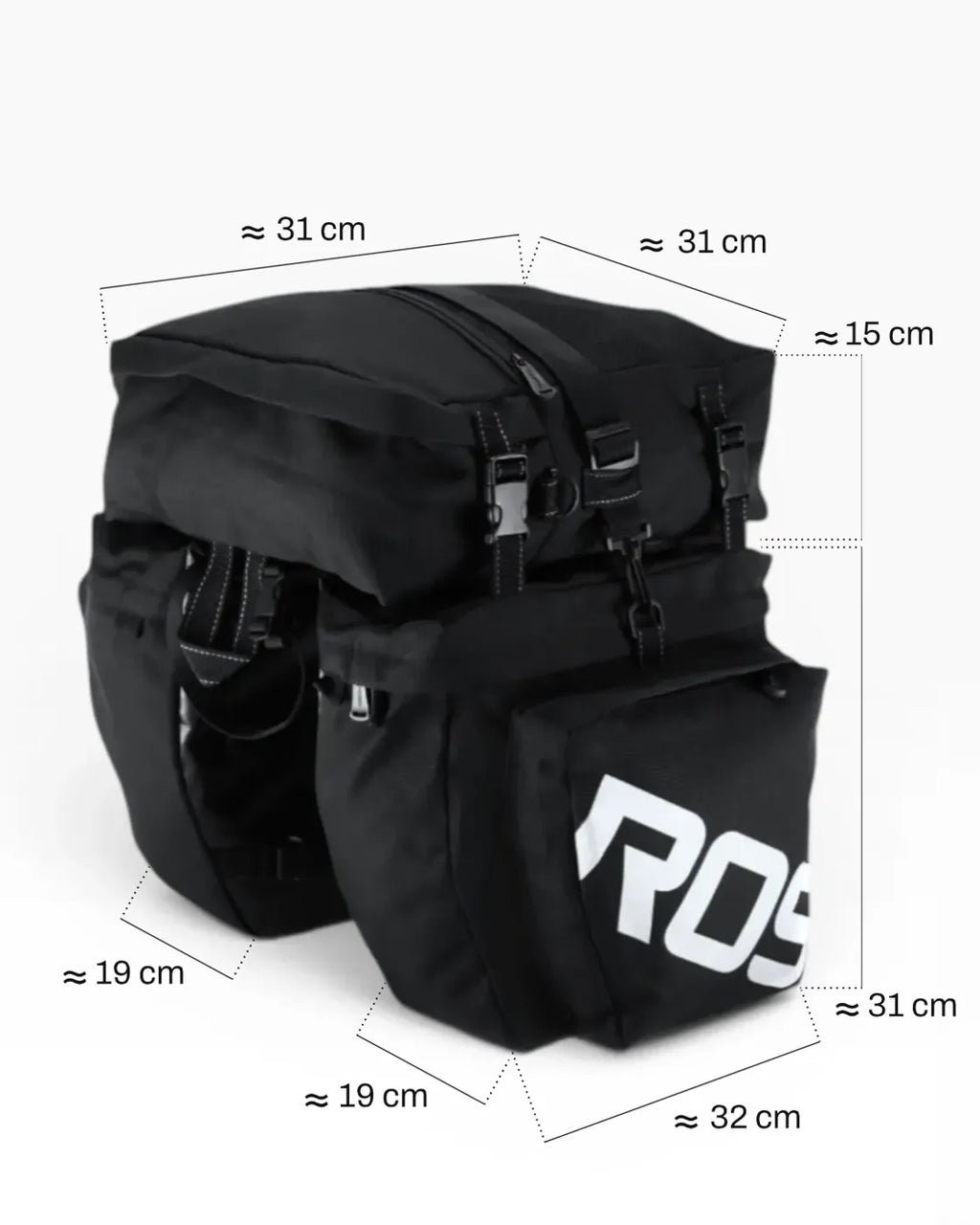 Sacoche porte-bagages vélo - 37 L - LEAGUE