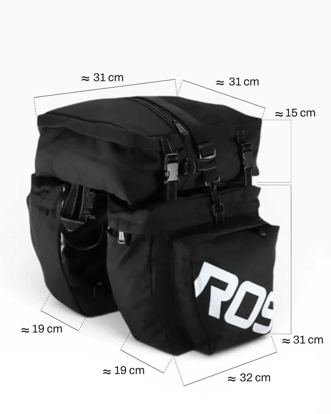 Sacoche porte-bagages vélo - 37 L - LEAGUE