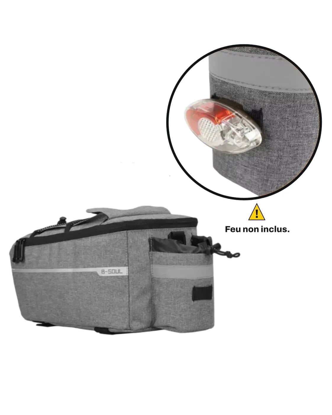 Sacoche porte-bagages vélo isotherme - 10 L - TRIM