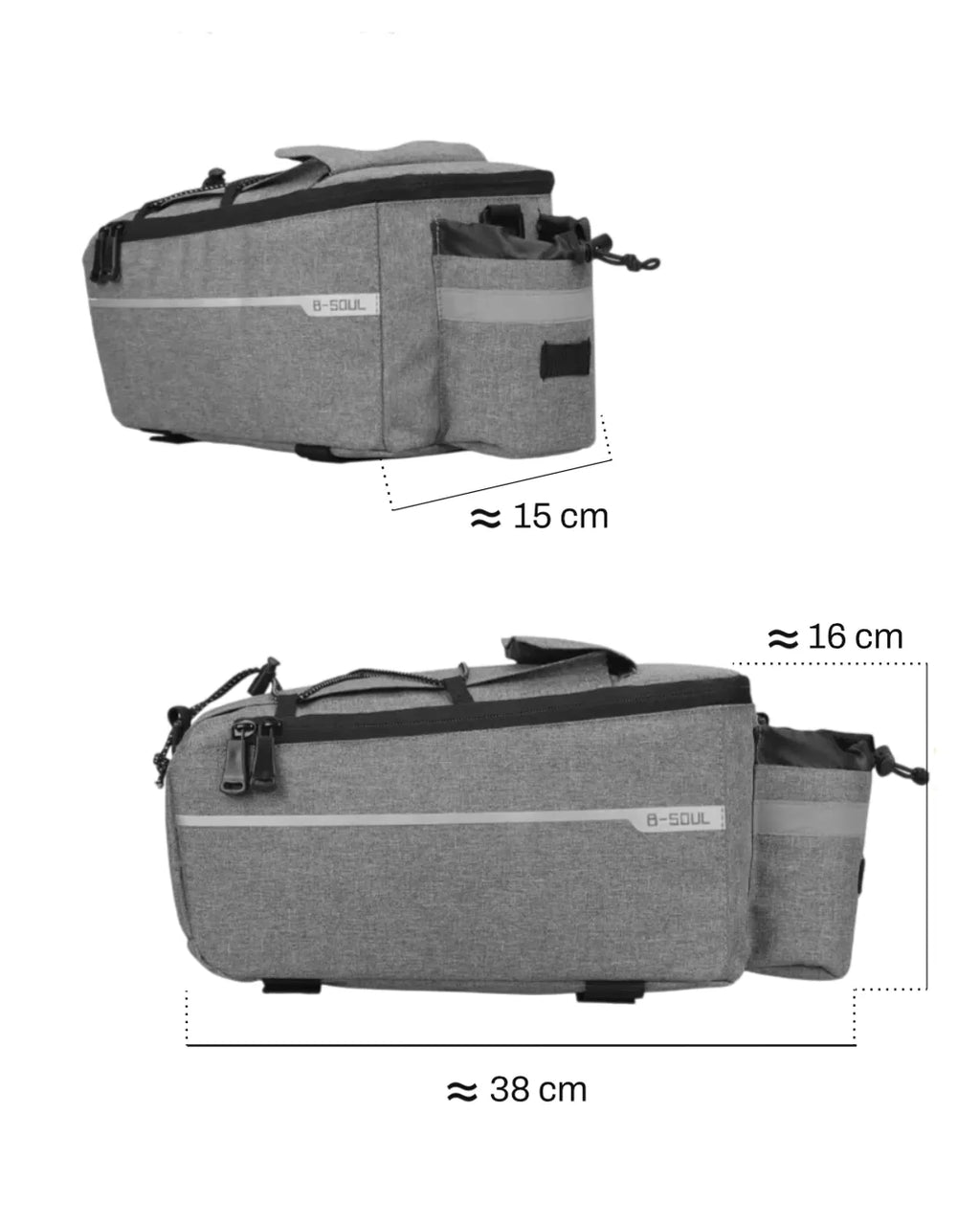 Sacoche porte-bagages vélo isotherme - 10 L - TRIM