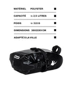 Sacoche de selle pour vélo - 2,5 L - BRIF