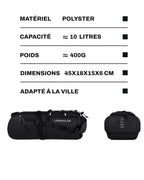 Sacoche de selle pour vélo - 10 L- CLAMP