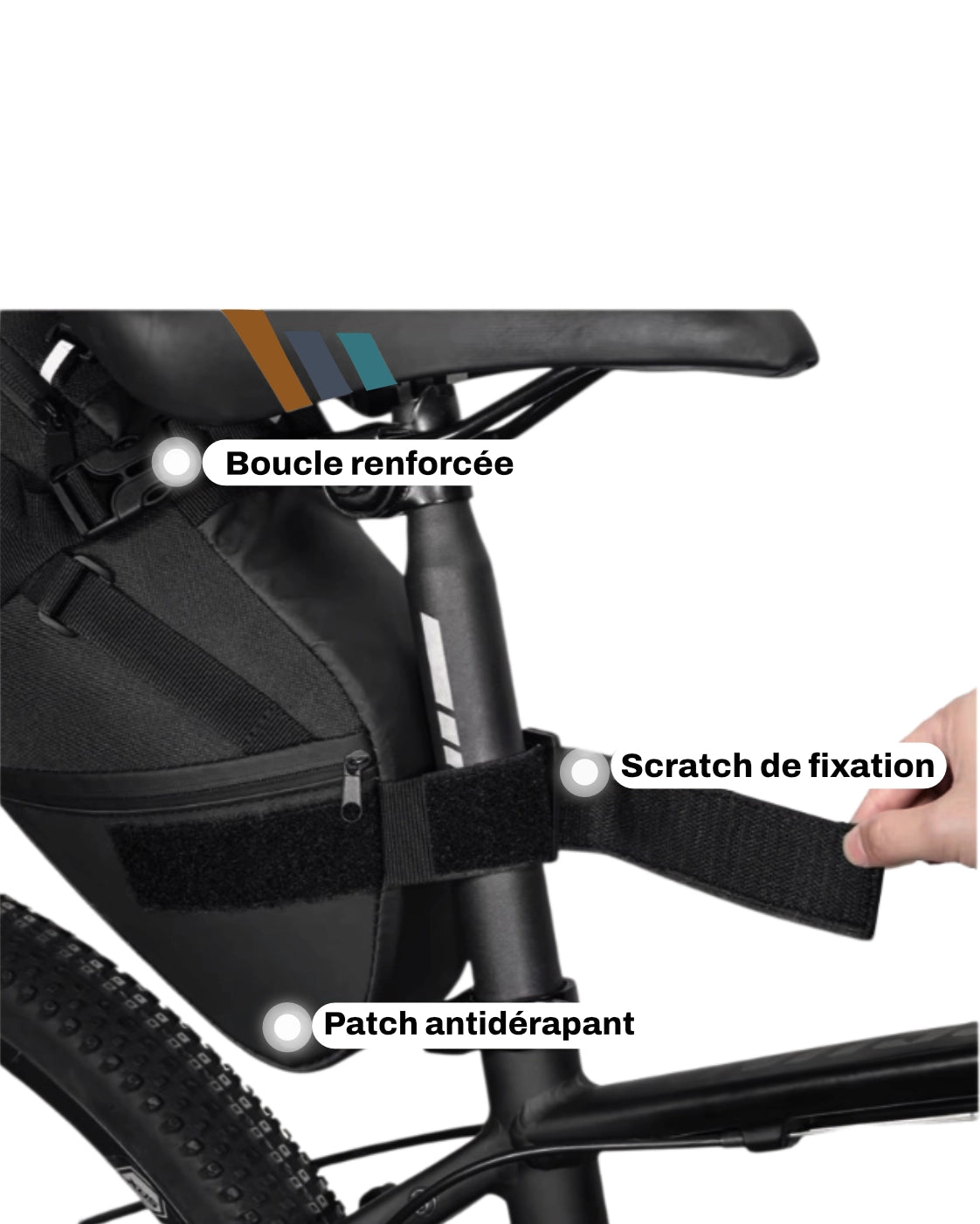 Sacoche de selle pour vélo - 10 L- CLAMP