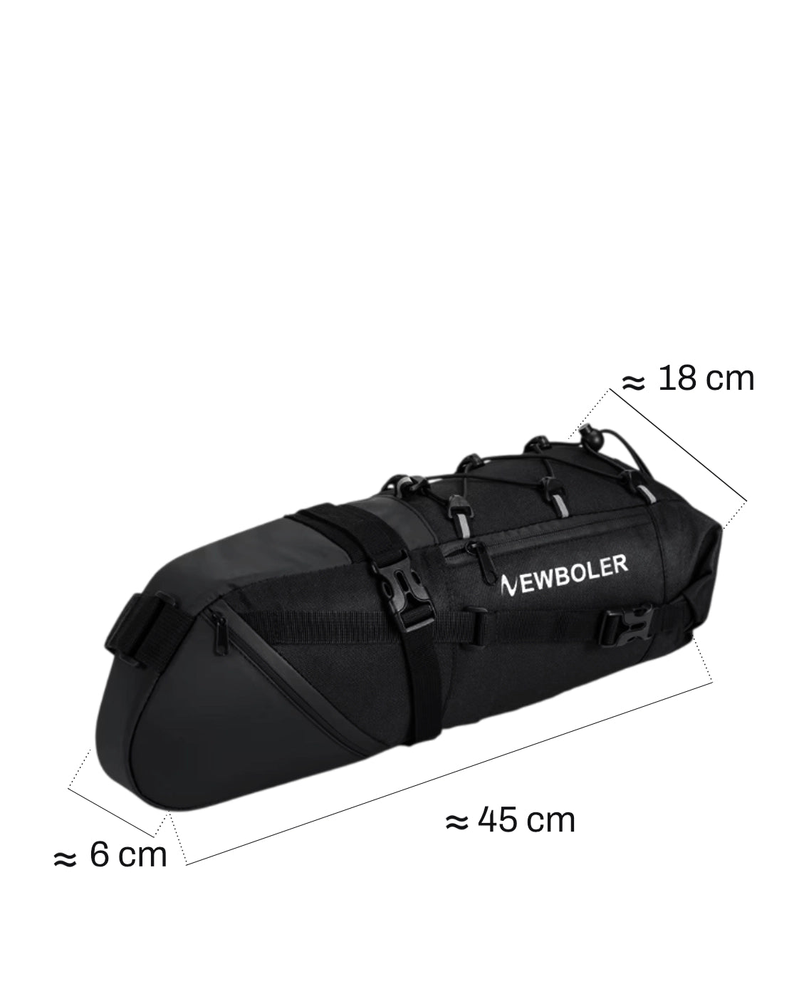 Sacoche de selle pour vélo - 10 L- CLAMP