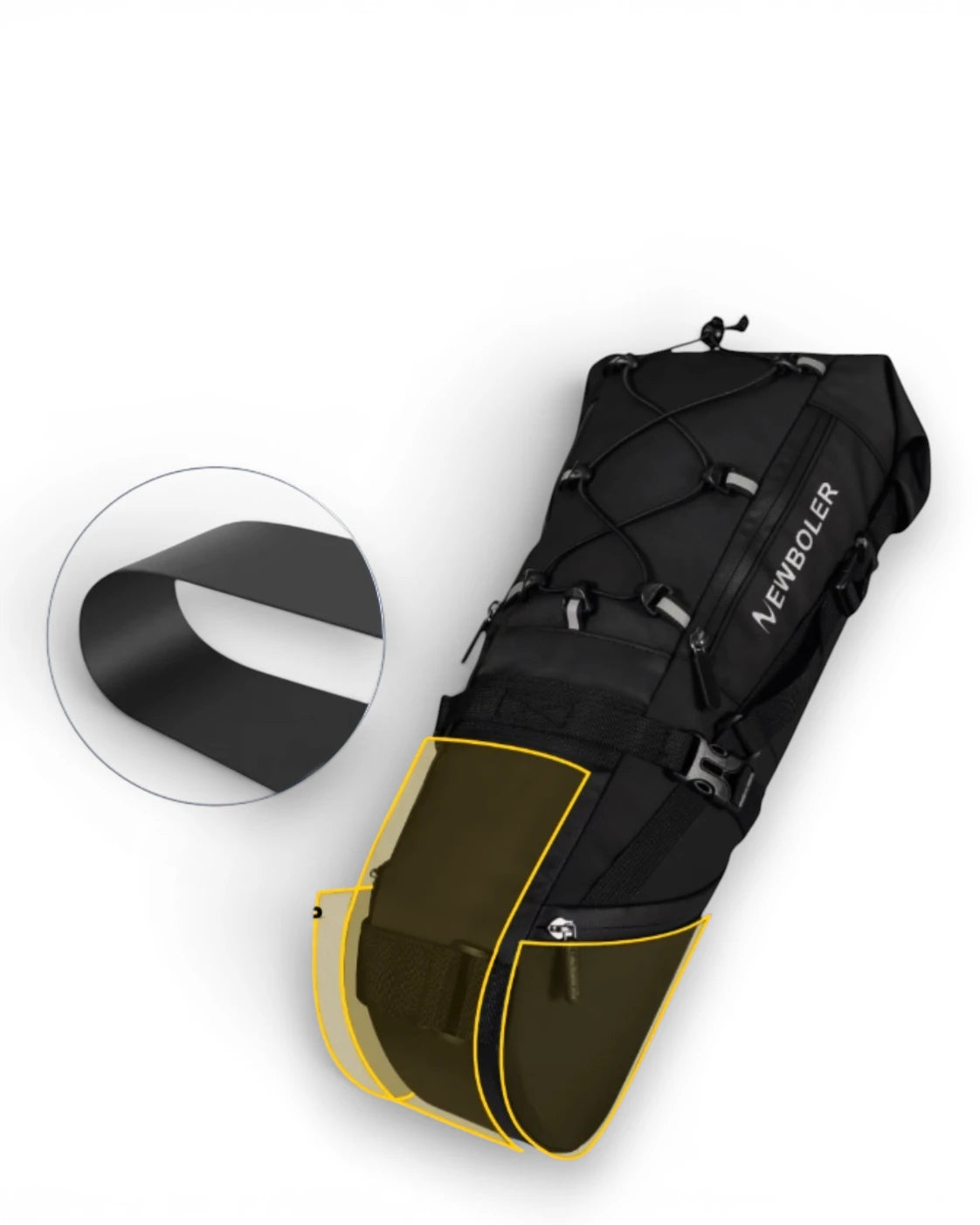 Sacoche de selle pour vélo - 10 L- CLAMP