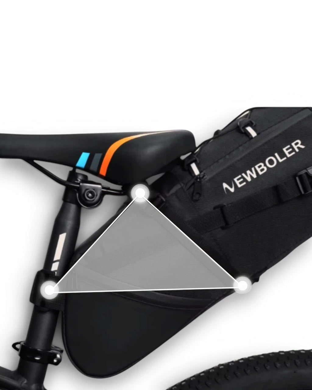 Sacoche de selle pour vélo - 10 L- CLAMP