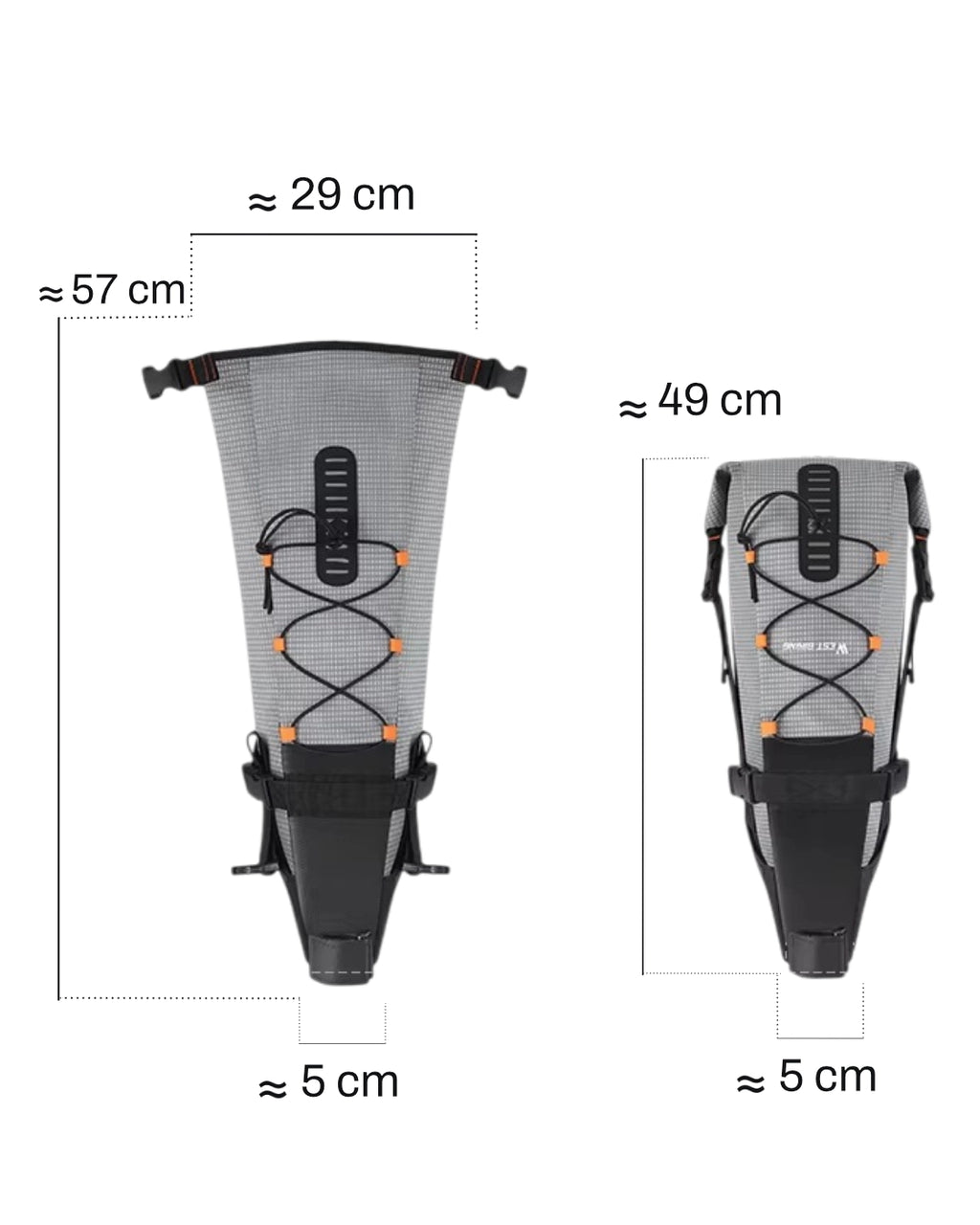 Sacoche de selle vélo de route - 10 L - LANCE
